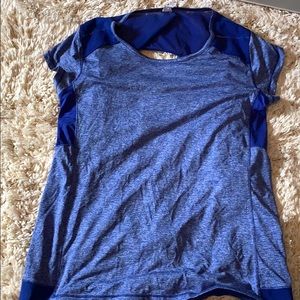 Blue workout top, cute and comfy